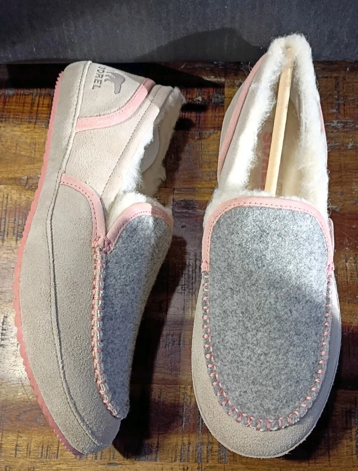 Mujer Sorel Tremblant 2 Gamuza Mocasín Aislante Nieve Zapatilla Interior Exterior Talla 9 Foto 2 de 4