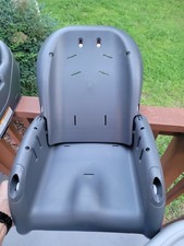 Graco Blossom 6-in-1 Convertible High Chair Recline Tray Footrest Gray/Black