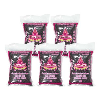 Royal Thai Schwarzer Reis Rice Berry Black Cargo Rice Gao Luc Den 5x1kg