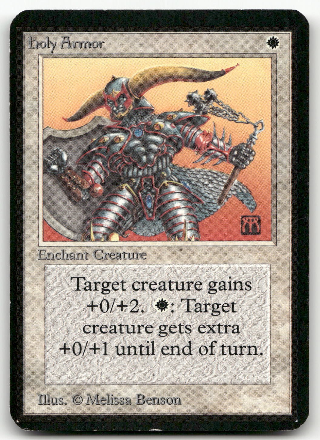 Holy Armor (LP) Alpha Edition LEA Magic MTG