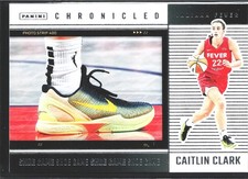 Caitlin Clark Basketball Card 2025 Panini Chronicled Shoe Game #72 Indiana Fever