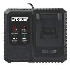 Erbauer Fast Charger EFC18-LI 18V Li-Ion EXT Compact Powerful Lightweight