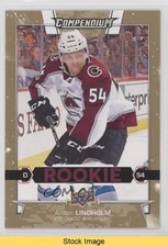 2017-18 Upper Deck Compendium Rookies Gold Anton Lindholm #845 READ o1h