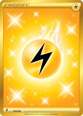 Pokemon Evolving Skies Secret Rare Lightning Energy 235/203 - Near Mint (NM)