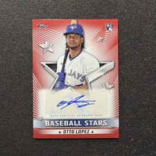 2022 Topps OTTO LOPEZ #BSA-OLO Rookie AUTO 12/25 - TORONTO BLUE JAYS