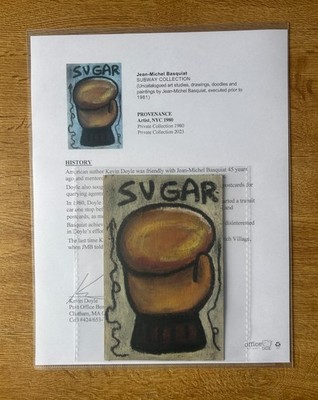 Jean-Michel Basquiat Original 1980 Souvenir Postcard SAMO