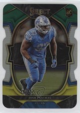 2022 Panini Select Concourse Green & Yellow Prizm Die-Cut Josh Paschal #59 0u66