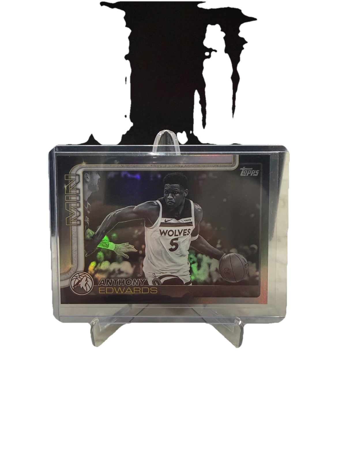 2025 Topps Anthony Edwards Blackout Parallel Target Exclusive SP #108