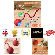 Interactive Cat Ball Toy - Rechargeable Rolling Mouse Imitation - 3 Pack