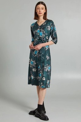 NEW  'S MAX MARA Silk Midi Length Dress SizeUS 4/ IT 38