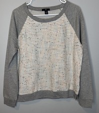New Women s Gap Sweater Grey Gray Long Sleeve Medium