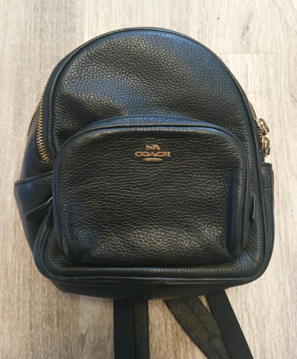 バッグ COACH Mini Backpack Black Gold Hardware Black leather Coach mini backpack with gold hardware | eBay