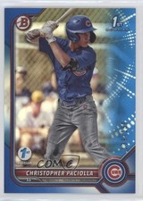 2022 Bowman Draft 1st Edition Blue Foil /150 Christopher Paciolla #BD-185 0nr3