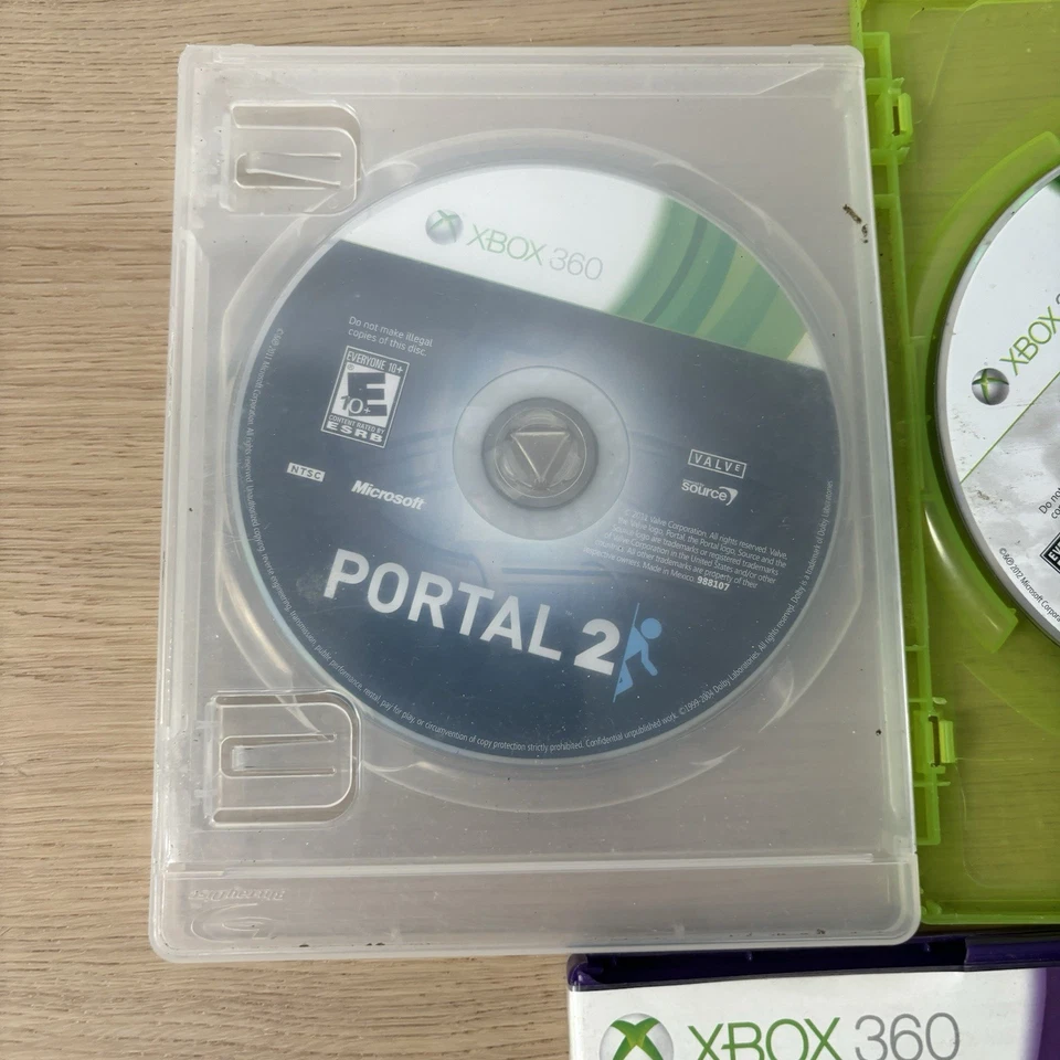 Xbox 360 Games Game Lot Of 3 Bundle Portal 2 Madden 25 Just Dance Disney Party2 - Image 2 of 4