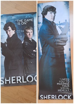 Sherlock BBC Benedict Cumberbatch Martin Freeman Poster Plakat XL 