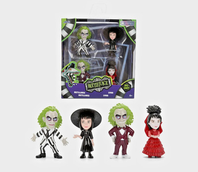 JADA Beetlejuice Movie Wave 1 MetalFigs 2 1/2-Inch Die-Cast Metal Mini-Figure 4p