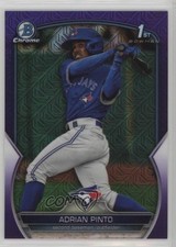 2023 Bowman Chrome Prospects Mega Box Purple Mojo Refractor Adrian Pinto 1e0w