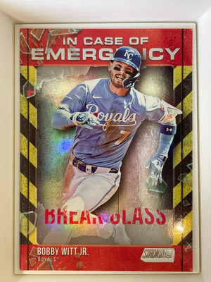 2025 Topps Stadium Club In Case of Emergency #ICE-1 Bobby Witt Jr.