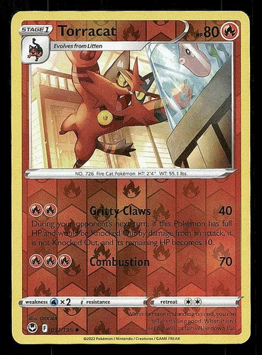 Incineroar Reverse Holofoil SWSH12: Silver Tempest 032/195 LP Pokemon