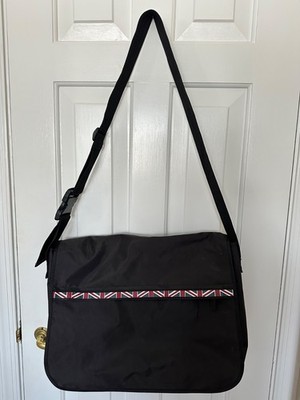 Ben Sherman Union Jack Messenger/Laptop Bag Black
