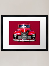Jowett Javelin 1950s British classi Framed Wall Art Poster Canvas Print Picture