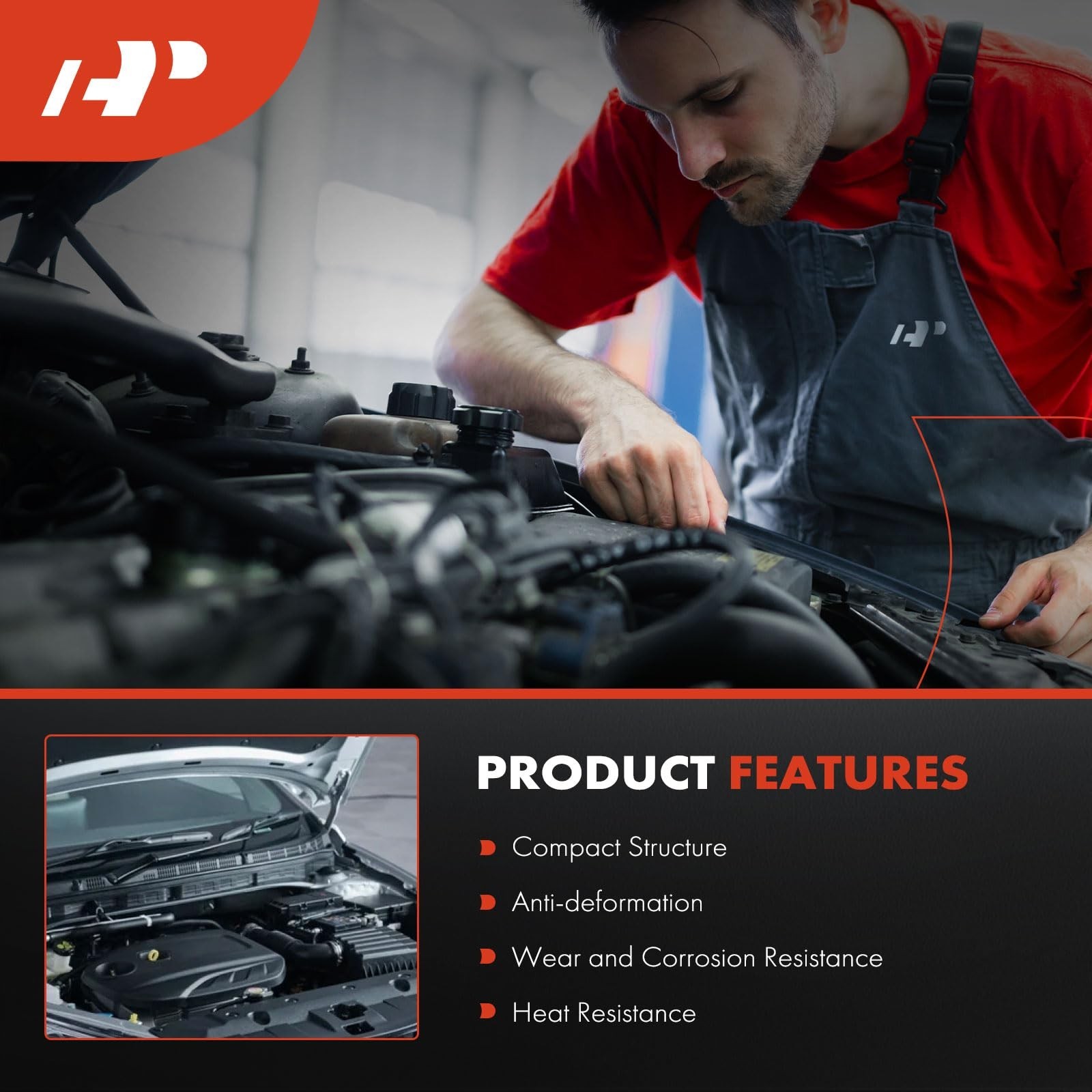 A-Premium Engine Harmonic Balancer Pulley Compatible with Mercedes-Benz C350,... thumbnail 5