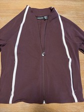 Athleta Womens Sweatshirt Size XS Burgundy Zi...