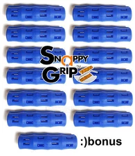 SNAPPY GRIP Ergonomic Replacement Bucket Handles 12 BLUE + BONUS
