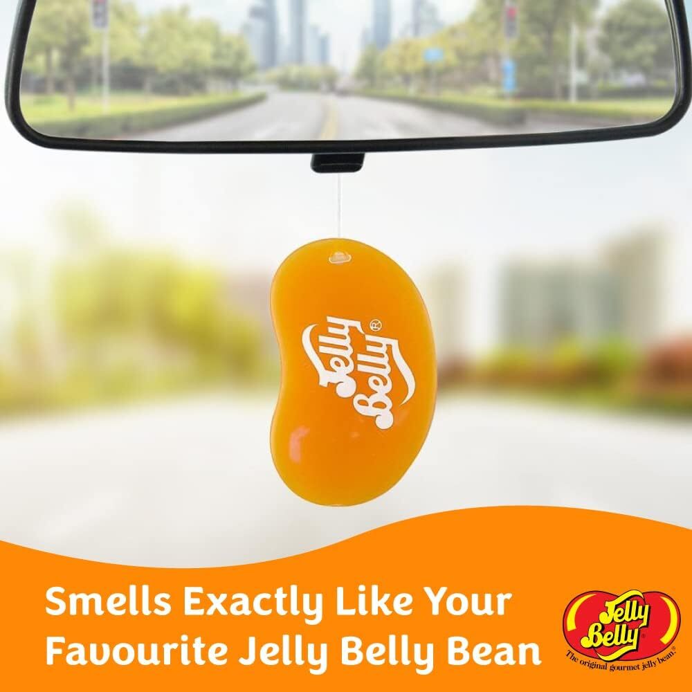 Jelly Belly Car Air Freshener Tangerine 3D Hanging Freshener. Scent