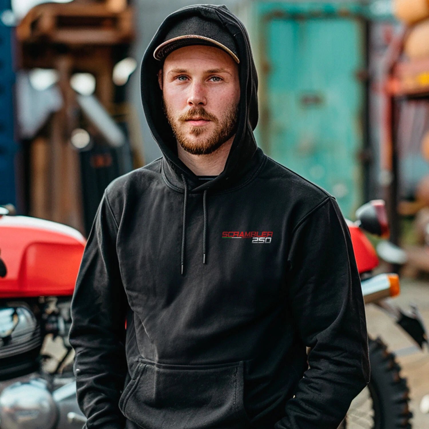 Ducati 250 Scrambler - Motorcycle Hoodie Pullover for Riders