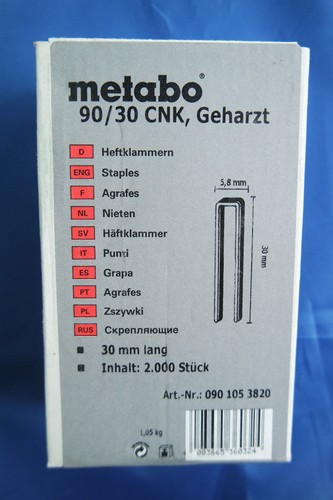 Metabo 0901053820 90/30 Cnk Geharzt 2000 STK/Karto Staples