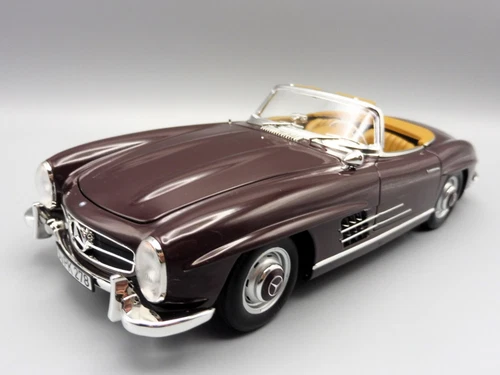 Mercedes-Benz 300 SL Roadster 1957 1/18 Norev 183891 Mercedes W198 Dark Red