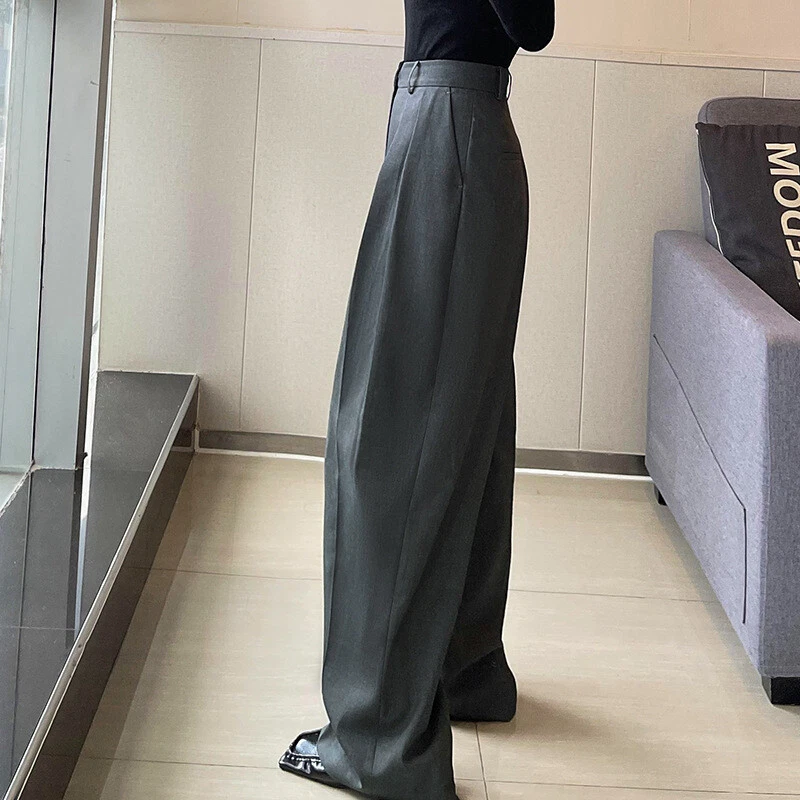 Mujer THE ROW Principios de Otoño Nuevo Pantalones de Pierna Ancha Sueltos Rectos Informales Pantalones Foto 4 de 4