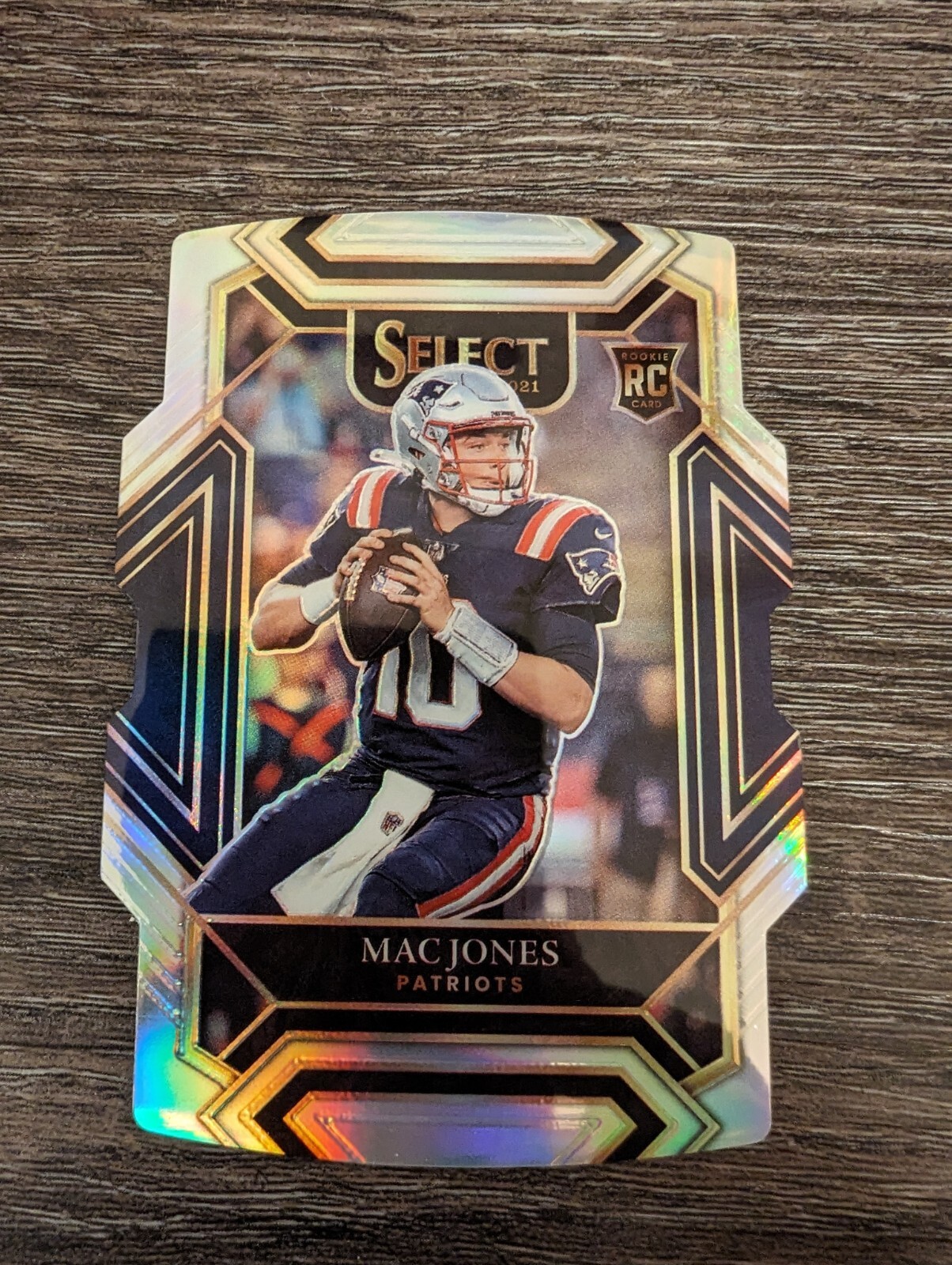 2021 Select Football Silver Die Cut Mac Jones Club Level Rookie RC No. 251