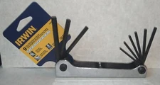 Irwin 9pc Standard SAE Metal Fold Up Hex Key Set 5/32" - 1/4"  14903
