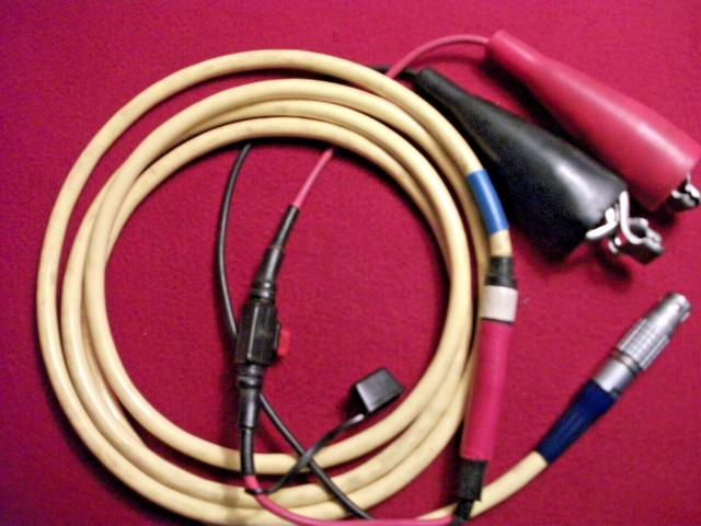 Trimble GPS Power Cable 5 pin Lemo 1alligator Charger battery Receiver