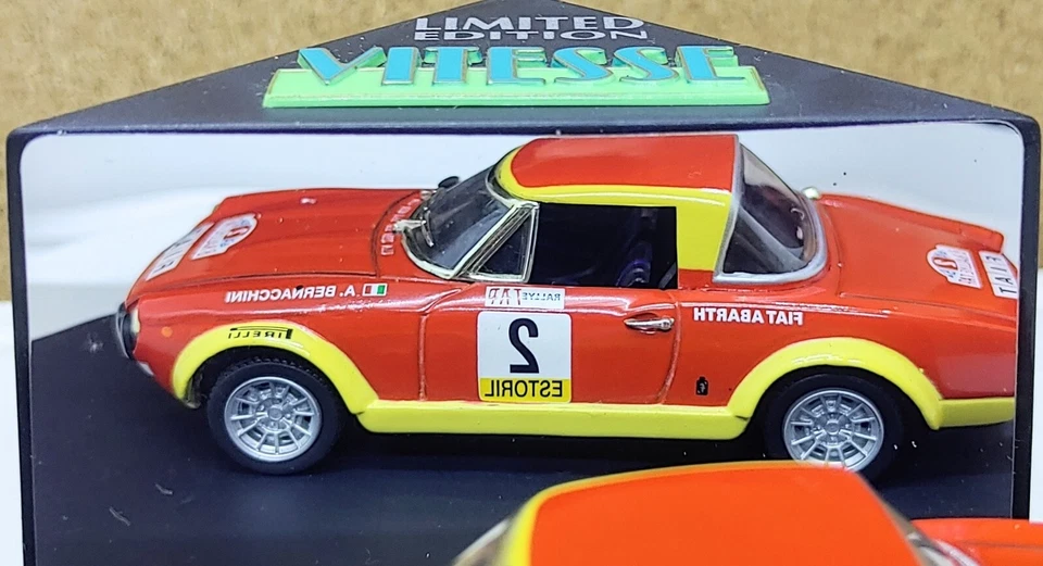 VITESSE 1:43 Fiat 124 Abarth #2 Winner Rally Tap 1974 Pinto/Bernacchini Ref#L168 - Immagine 3 di 4
