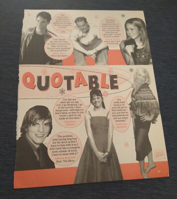 LFO pin up clipping Rich Cronin Ashton Mandy Moore article 