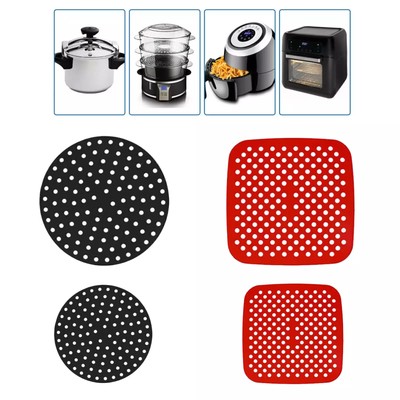 Fritteuse Futter Antihaftbeschichtet Silikon Pad Matte Korb Quadratisch Rund Wiederverwendbar Backen