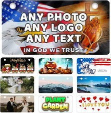 PERSONALIZED CUSTOM ALUMINUM LICENSE PLATE Car Tag Your Name Color