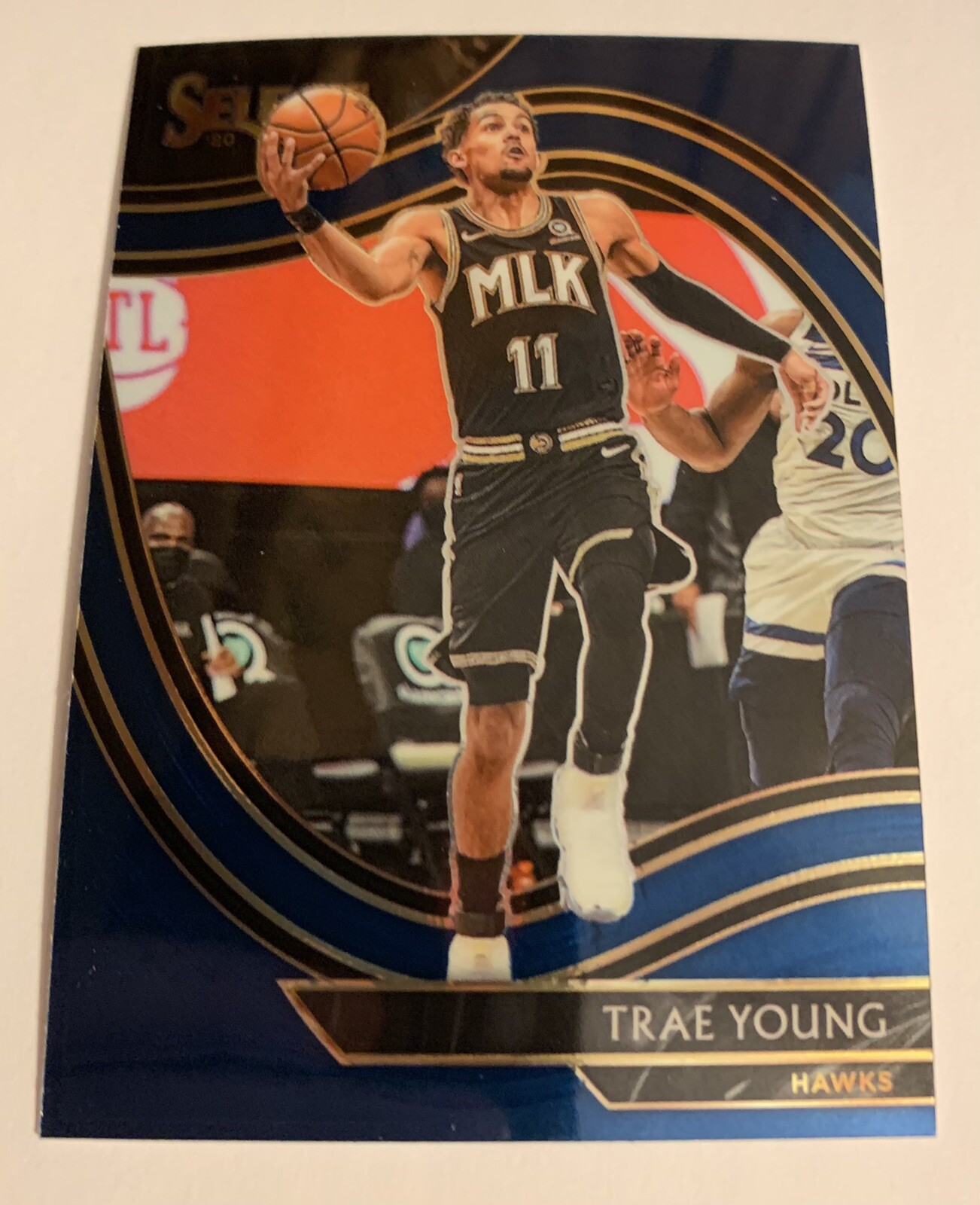 2020-21 Select NBA #227 Trae Young Courtside Atlanta Hawks SP Blue Base
