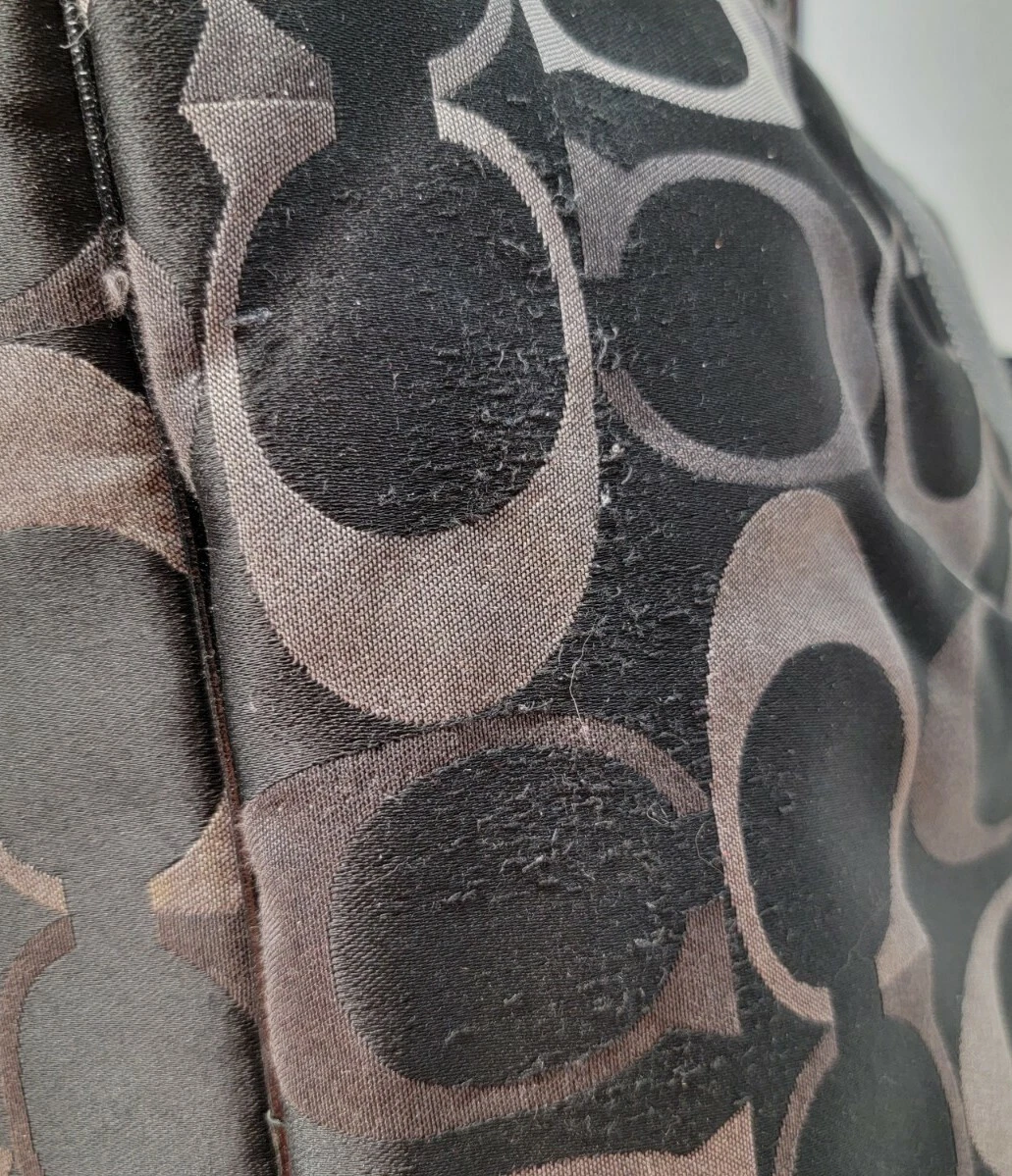 BORSA A TRACOLLA COACH ADDISON SIGNATURE NYLON NERO BORSA PANNOLINI DA VIAGGIO F18376