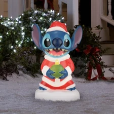 Disney Lilo & Stitch 22 Inch Lighted LED Christmas Blow Mold Indoor Outdoor NEW