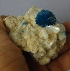 Cavansite with stilbite on heulandite matrix (non precious natural stone) # 2799