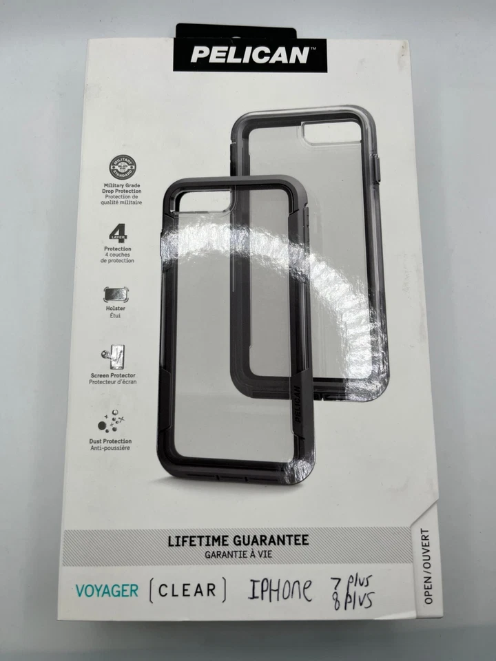 Funda Pelican Voyager con funda para iPhone 8 Plus / 7 plus / 6-Plus gris transparente Foto 2 de 4