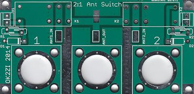 PCB  2:1 for remote antenna switch DIY cheap SO-239 PCB high quality