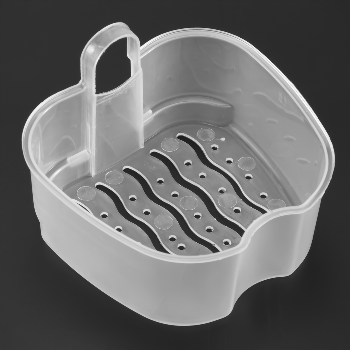 2X( Denture Case, Denture Cup with Strainer, Denture Bath Box False
