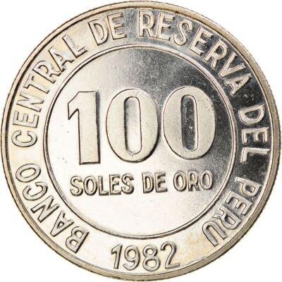 Peru | 100 Soles de Oro Coin | KM283 | 1980 - 1982 | eBay
