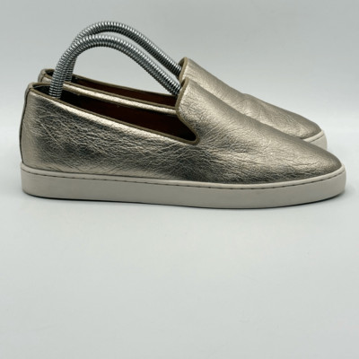 Birdies The Swift Gold Embossed Slip On Loafers - Women s US 7.5