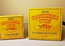 1973 Pennsylvania Dutch Bath Oil  Cologne - 60's/70's "AVON Lady" Samplers Lot
